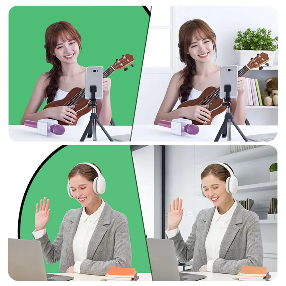 Game Live Chromakey Photography Studio Chair Double Sided Backdrop Background Cloth Green Blue Screen