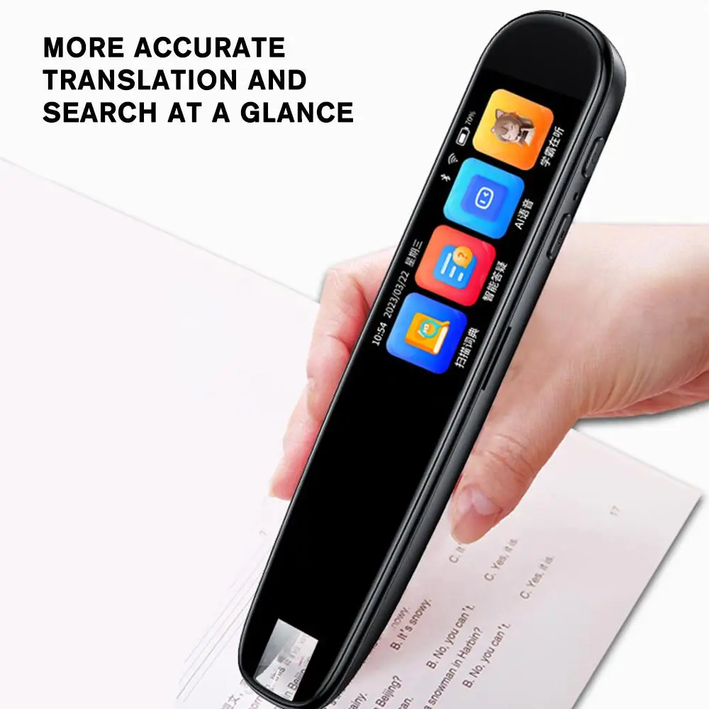 Offline Translation Pen For Teacher Student Dictionary English Intelligent Scanning Point Reading 123 Languages Translator Pen