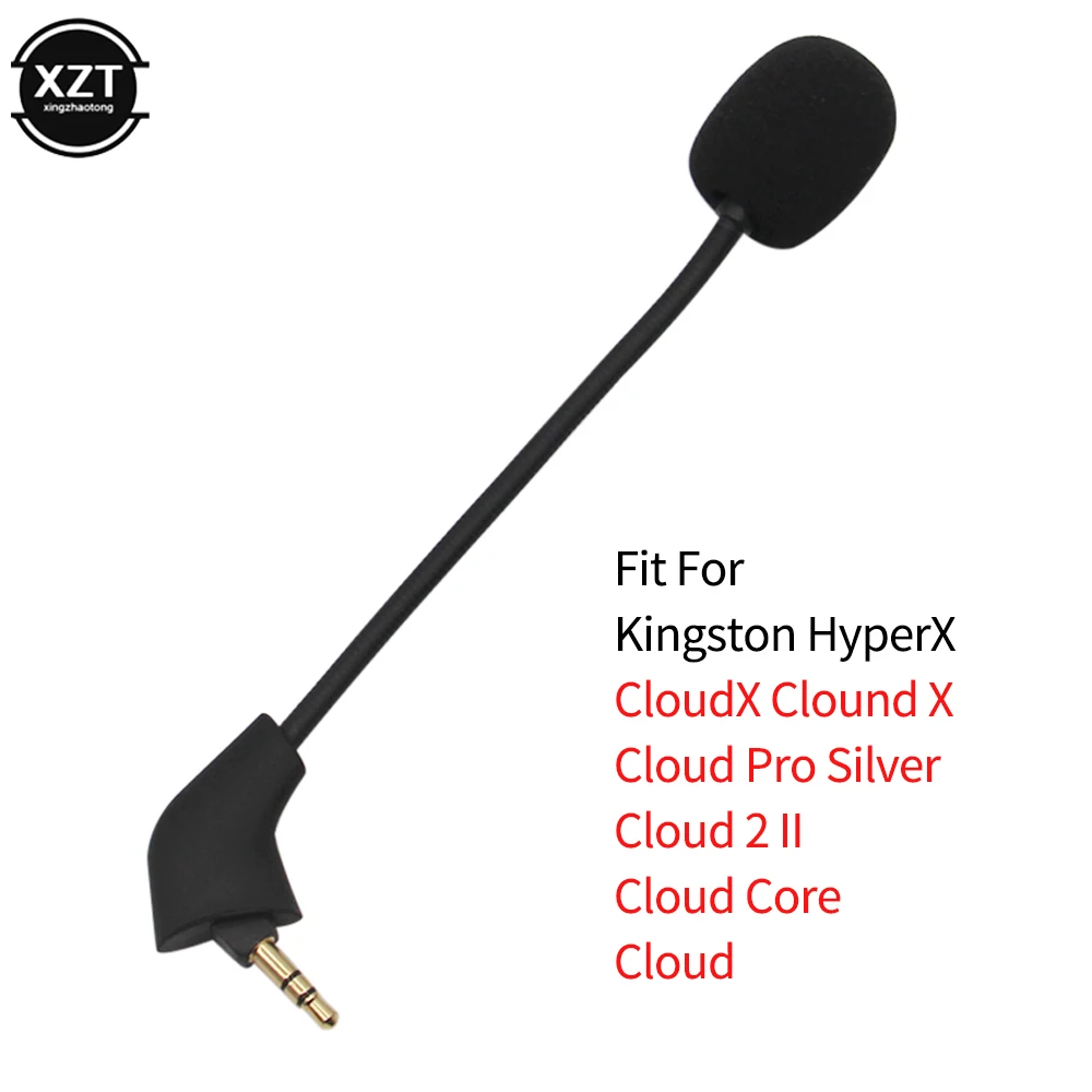 For Kingston HyperX Cloud 2 II X Core Pro Silver Cloudx Alpha S Cloud9 9 C9 Gaming Headset Game Mic 3.5mm Microphone Replacemnen